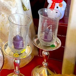 Snowman votive cups